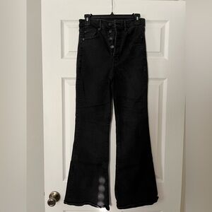 American Eagle Outfitters Black Flare Jeans